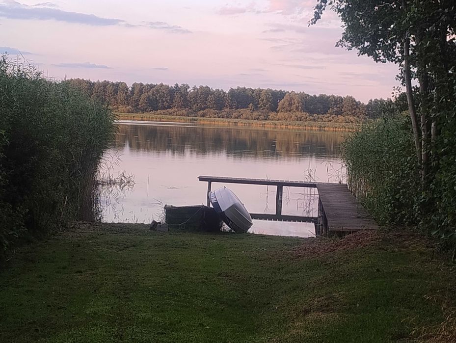 Domek nad jeziorem- Mazury- Linia Brzegowa, Prywatny Pomost