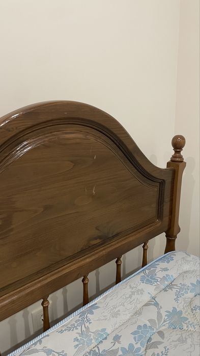 Cama antiga madeira 115x185