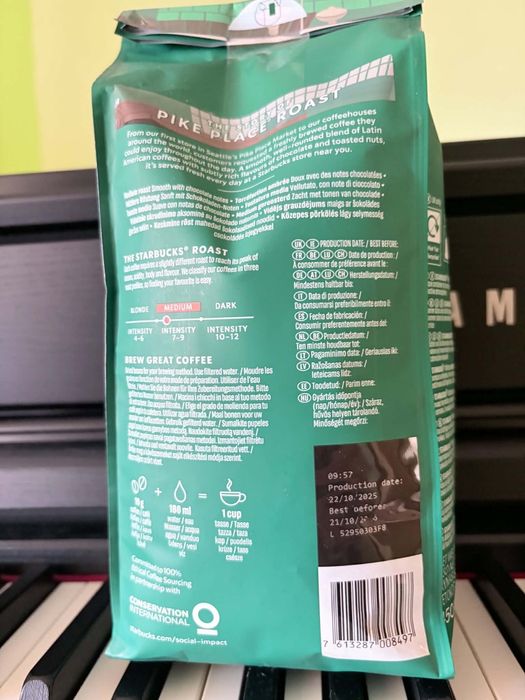 Kawa ziarnista Starbucks Pike 450g