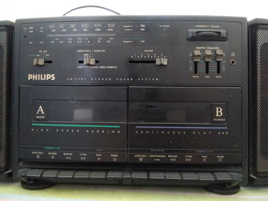 PHILIPS AW 7791 Stereo Radio Cassette Recorder - Stereo Sound System