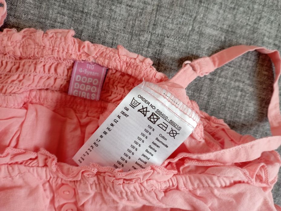 Bluzka letnia dziewczęca rozm 110 (4-5)Takko