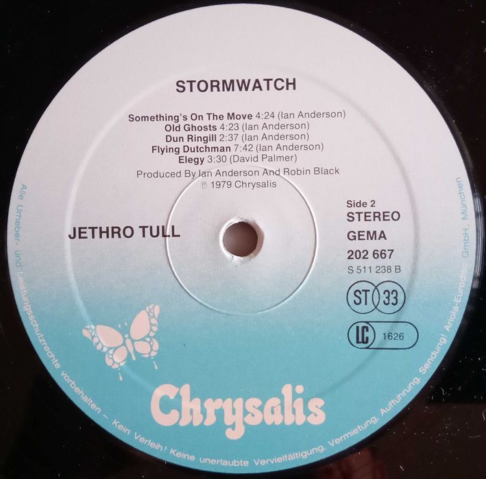 Jethro Tull - - - - - Stormwatch - - - - - LP431280111077314563