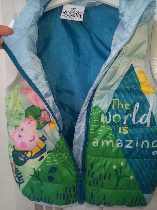 Демісезонна жилетка Свинка Пеппа Людина Павук Спайдермен 2-3 роки