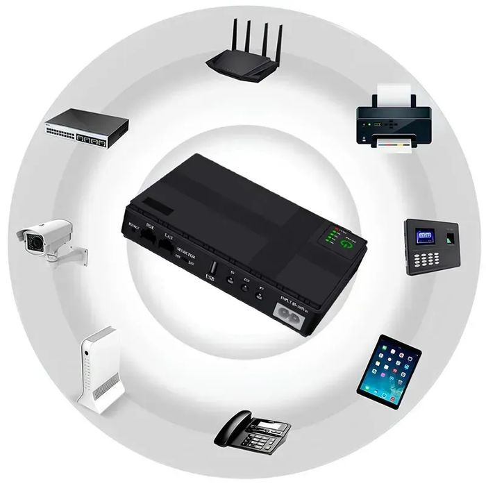 UPS для роутера wifi,Джерело безперебійного живлення з ємкістю10400mAh