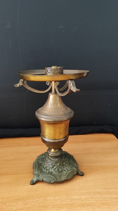 Pedestal Ferro antigo,Barometro 50 anos