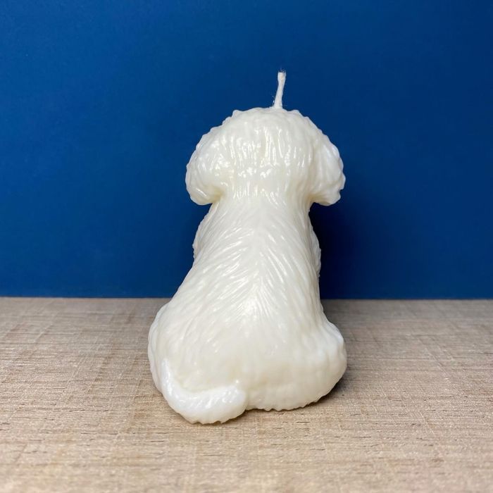 Vela Cão em Cera de Soja