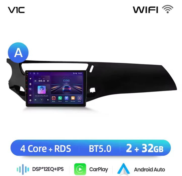 Rádio Android Citroen C3 e DS3 II Carplay GPS wifi 2/32GB NOVO
