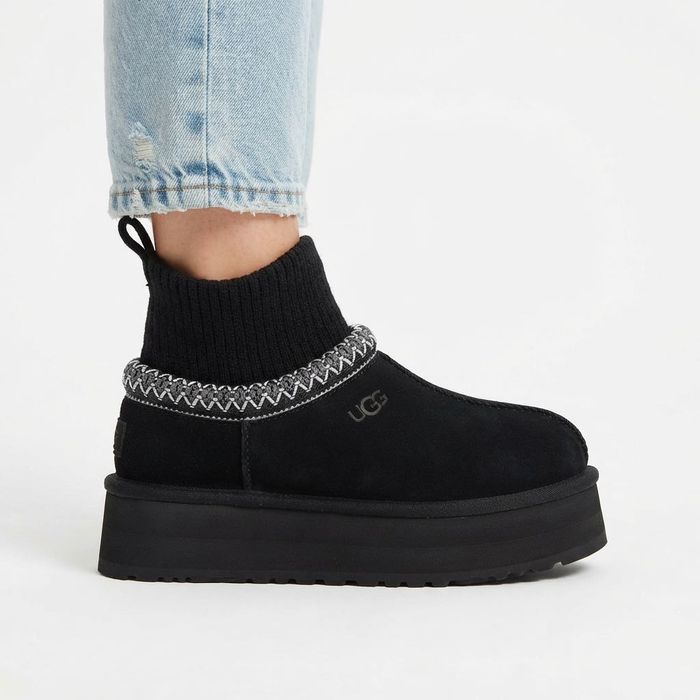 Оригінал! Жіночі угги UGG Tazz Platform Knit Black