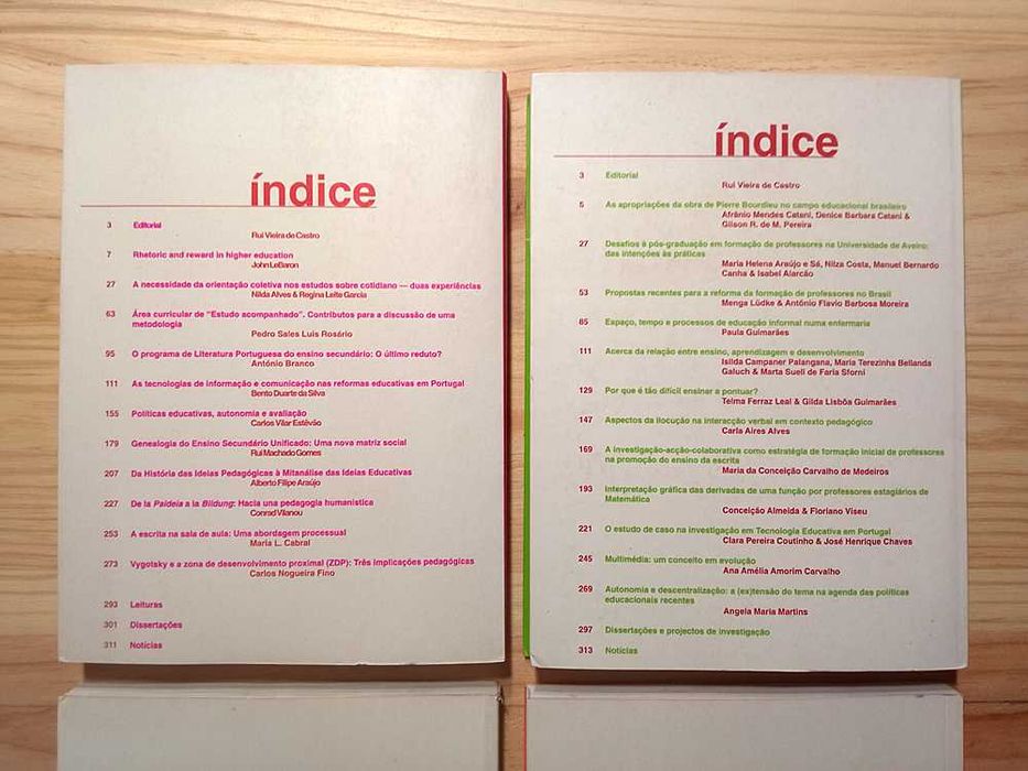 Livros "Revista Portuguesa De Educação"