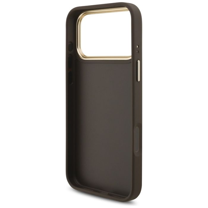 Etui Guess 4G Big 4G Classic Logo BigStrap Metal Buttons do iPhone 17 Pro Max brązowy