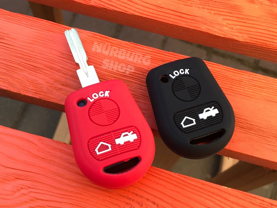 Чехол на ключ БМВ гитара Е32 Е34 Е36 Е38 Е39 Е46 BMW E32 E34 E36 E38 E39 E46 красный черный