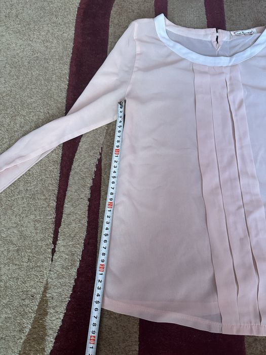 Блузка  біло-персикова  s-m