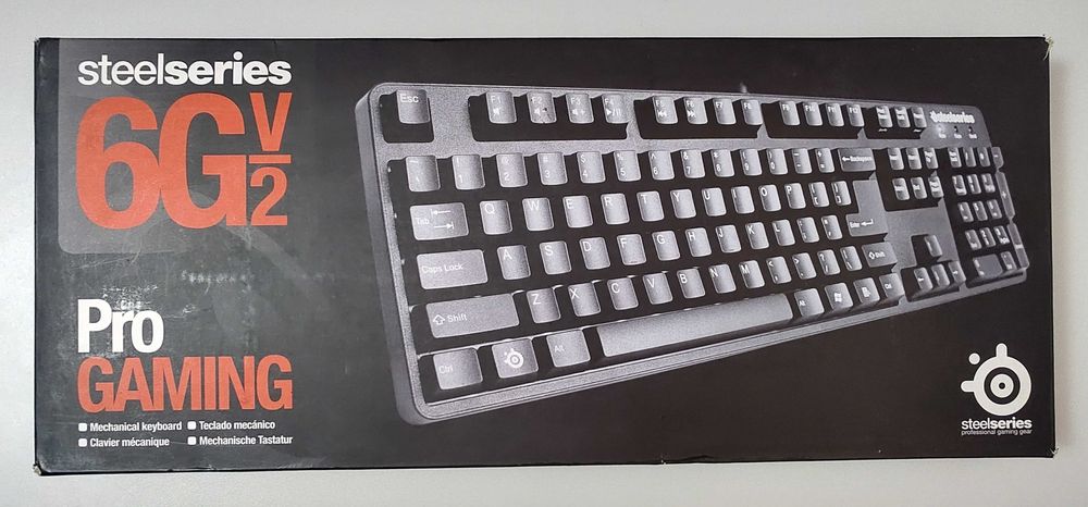 SteelSeries 6Gv2 геймерська механічна клавіатура кіберспорт подавлення фантомних натискань металева рама клавіші ігрового класу контакти 18 Kарат gold