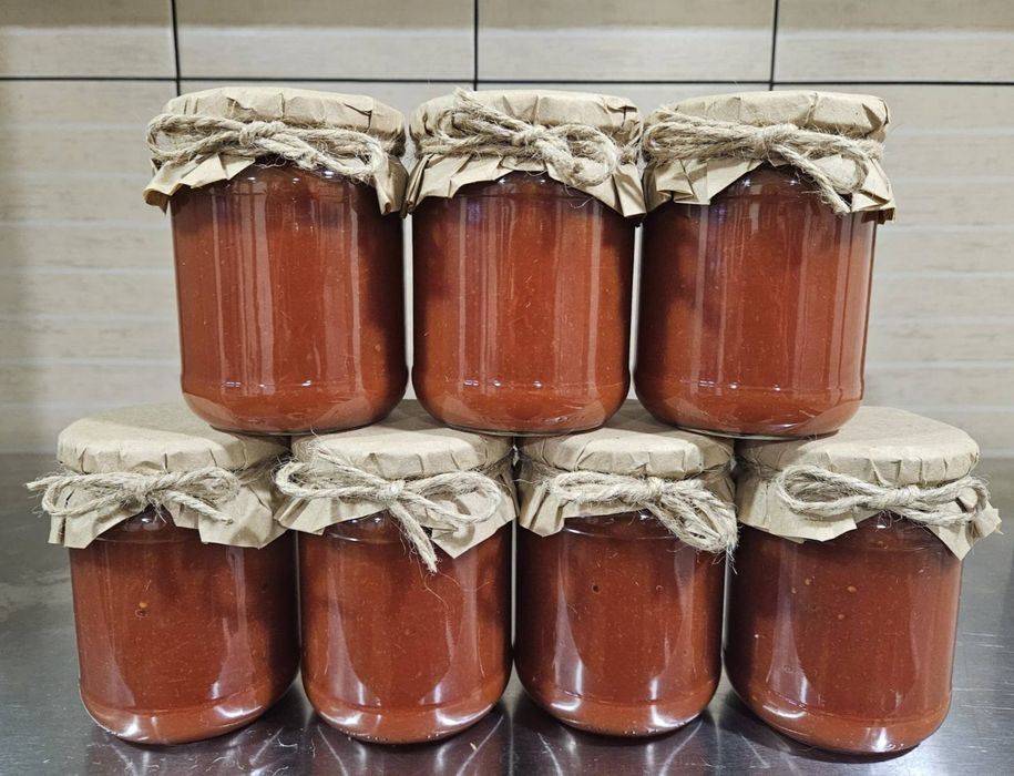 Аджика/Баклажани/Буряк з хріном/Салат ''АСОРТІ"/Кетчуп/Огірки/Помідори