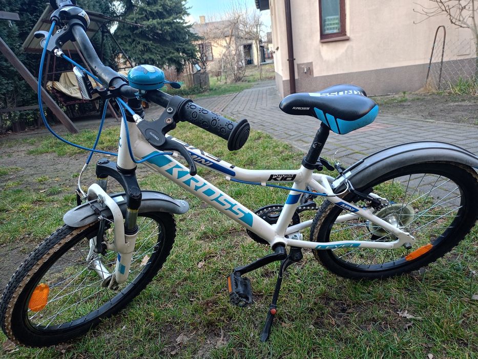 Rower Kross 20" biało niebieski