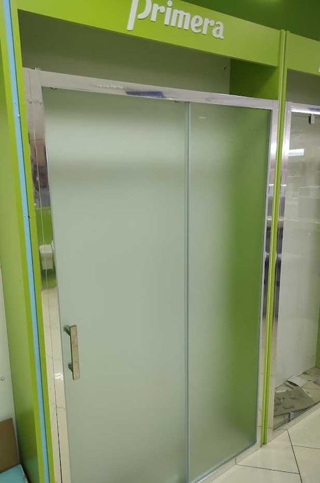 Душові двері 120 см Італія прозоре/матове скло (безкоштовна доставка)