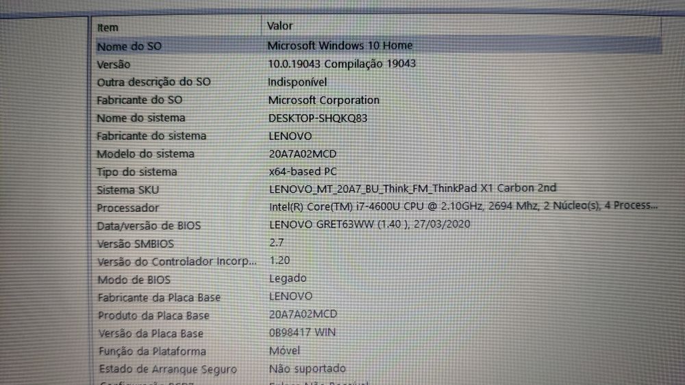 Lenovo ThinkPad X1 Carbon 2 gen i7