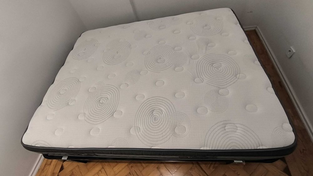 Colchão dormindeo + estrado + 2 almofadas