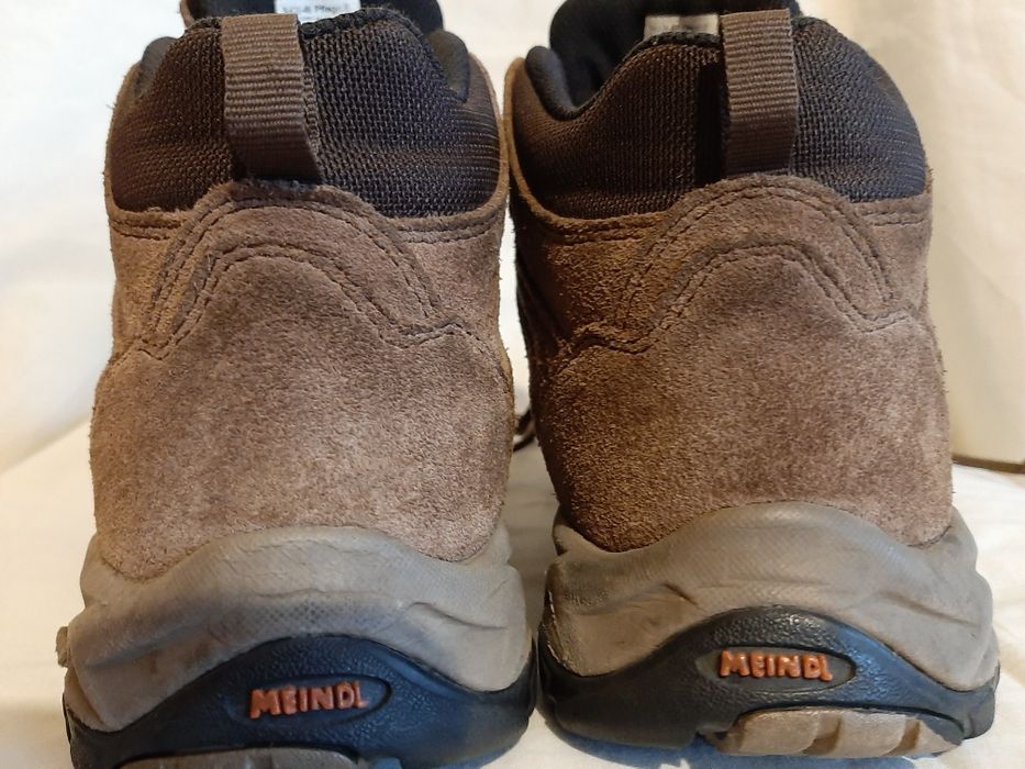 skórzane buty, trzewiki męskie, brązowe, rozm. 41