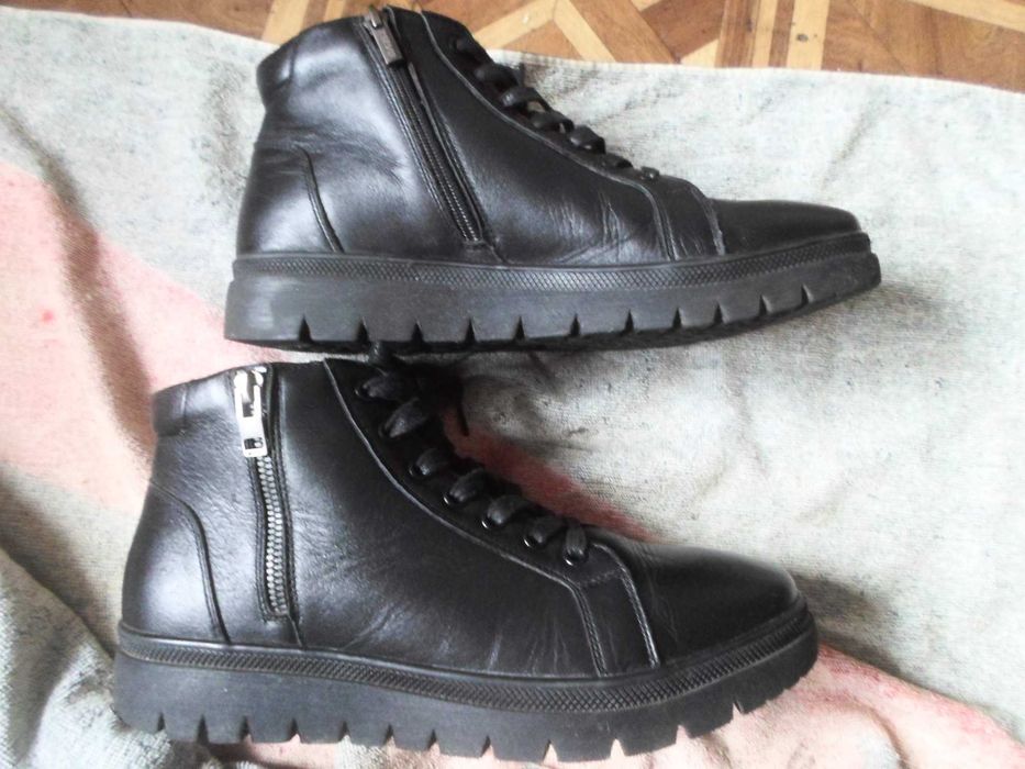 Ботинки шкіра хутро зима