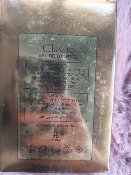 Perfume męski eau de toilette Classic dubajski retro  naturalny spray