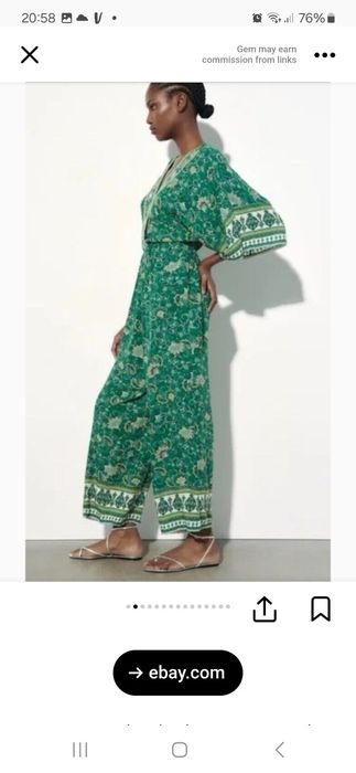 Kombinezon ZARA w stylu boho rozmiar M