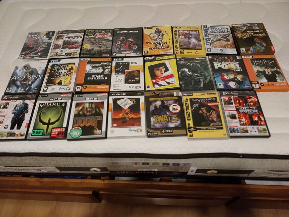 Vários jogos usados
