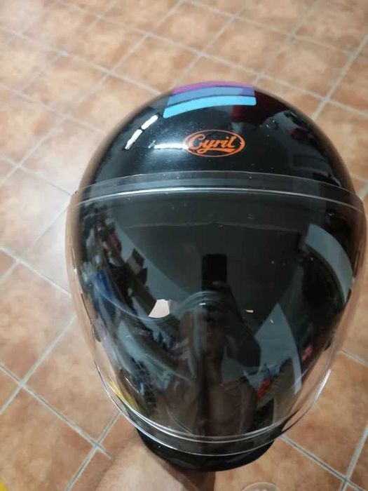 Capacete de Moto Cyril Integral Modular com Dupla Viseira
