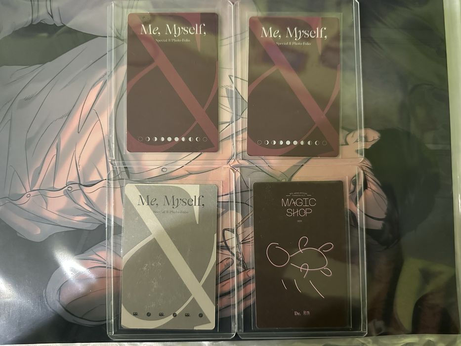 Офіційні карти BTS фотофоліо/фотобук Чонгук, Юнгі, Намджун