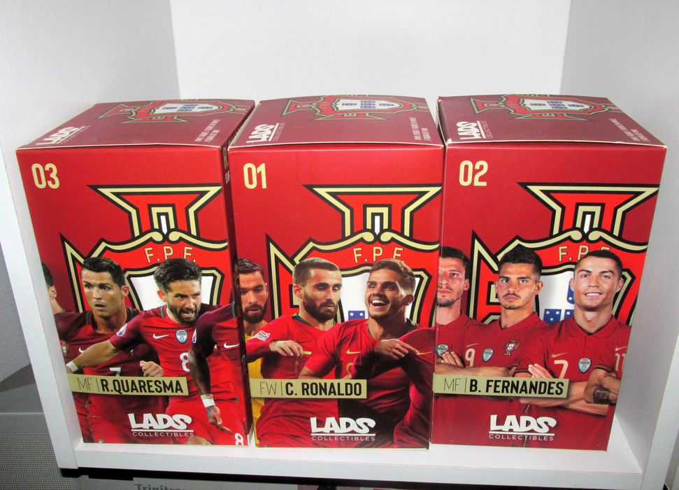 Figura Cristiano Ronaldo + Bruno Fernandes + Quaresma Lads Collectibles