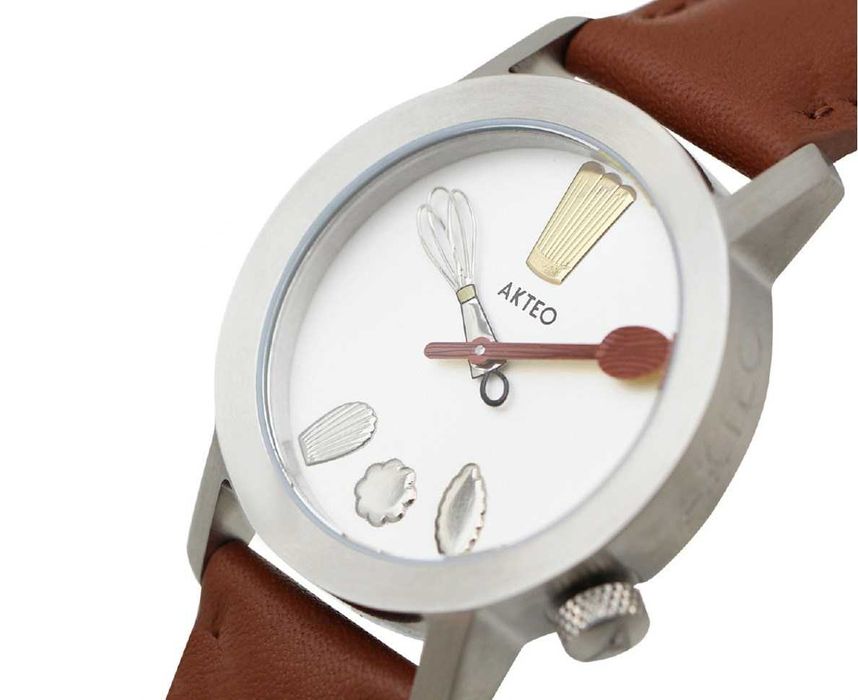 1990s AKTEO Designer watch | UNUSUAL Cuisine "Chef" Design | NEW