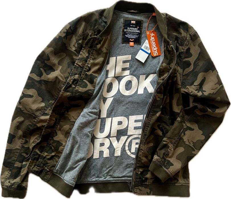 Куртка бомбер SuperDry Rookie M-1A Military, размер M-L.