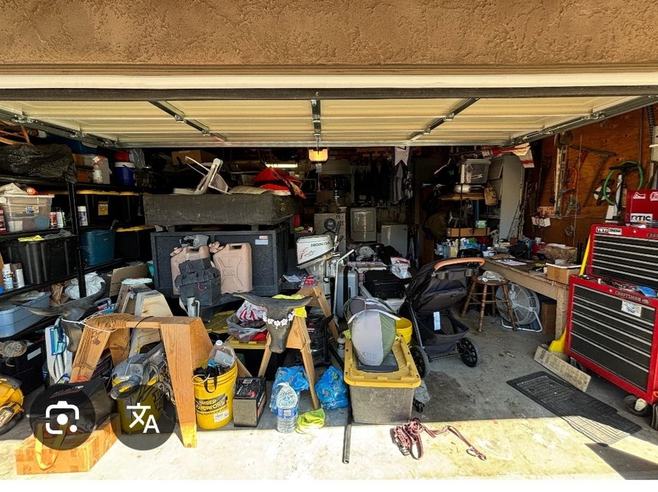 Limpeza de garagem, arrumos ou armazém