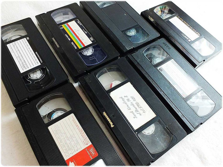 Kaseta VHS 7 Nagranych Kaset Video BASF/ Panasonic i inne.. 180-240min