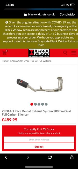 Kawasaki z900 de 2020