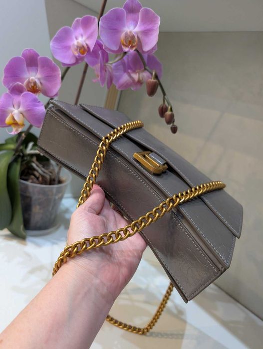 Сумка  Balenciaga  25 см довжина з натуральної шкіри, сумочка Балансиага кожаная