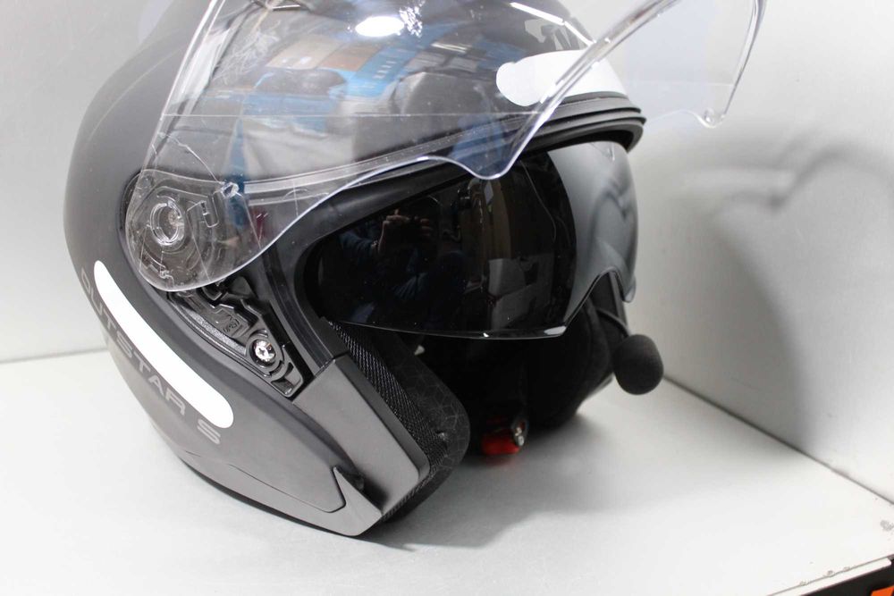 Мотошлем с гарнитурой ЧОРНИЙ SENA Sena Outstar S Bluetooth XL-61-62см