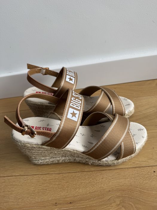 Sandaly Big Star espadryle bezowe rozkiar 40