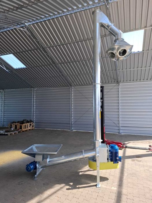 OD RĘKI Żmijka pionowa FI 200 12m OCYNK Podajnik pionowy do silosa