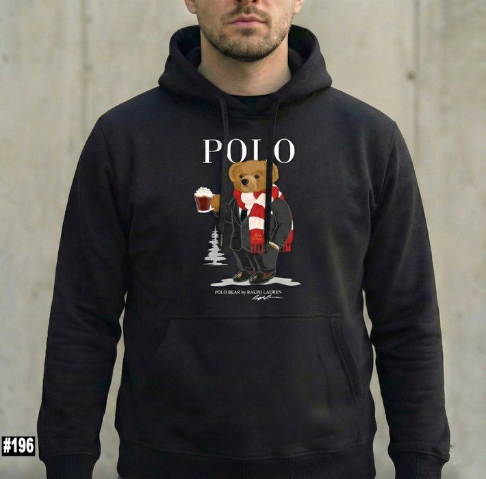 Cotton 100% | Новое Худи Ralph Lauren Bear on Skise| Поло Принт
