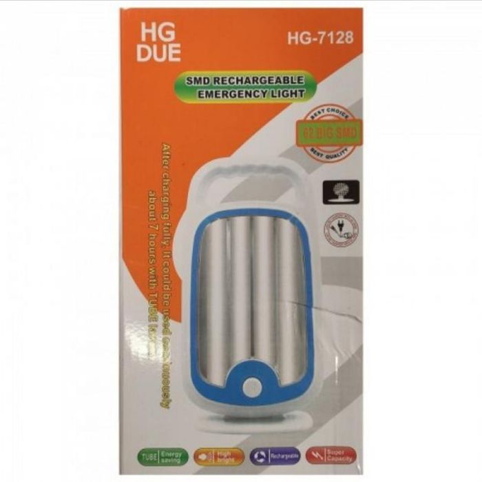 Акумуляторний ліхтар аварійний HG 71Z8 світлодіодна лампа 62 BIG SMD L