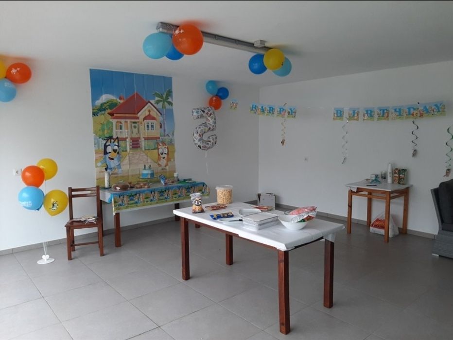 Decoração festa tema da Bluey