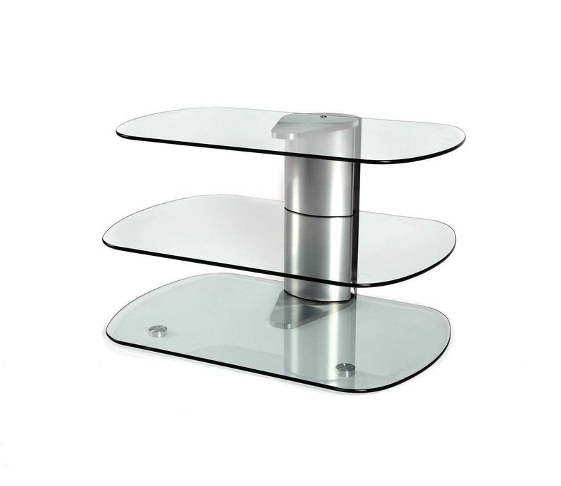 NOVO Suporte de TV com duas prateleiras para Home Cinema