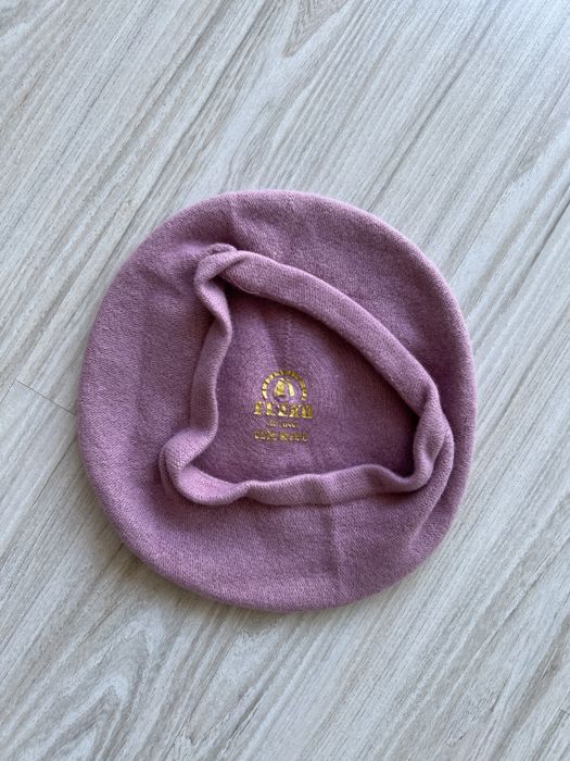 beret z filcu  liliowy