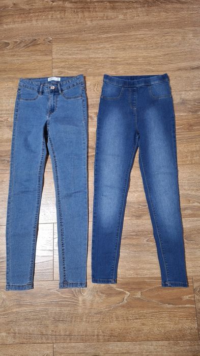 Spodnie Jeansy Jegginsy 32  10-11lat