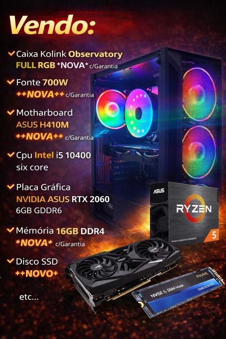 Pc Gamer i5 TOP ENVIO Nacional Gráfica  RTX