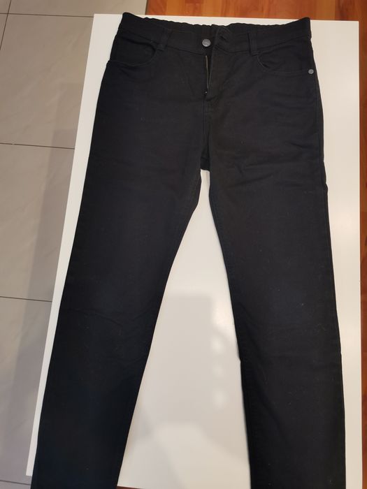 Czarne jeansy 164 chłopięce