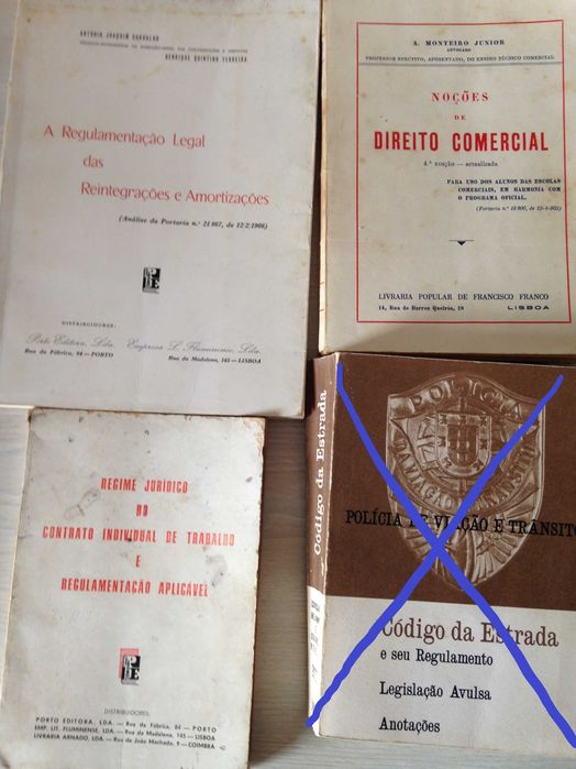 Livros antigos da década de 60