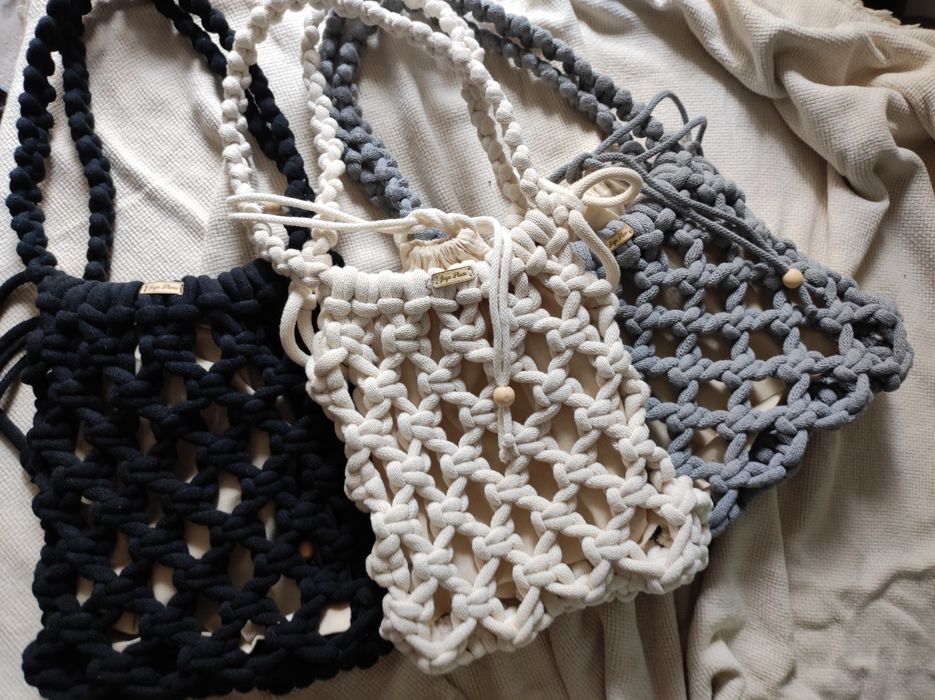 Torebka makrama lato plaża