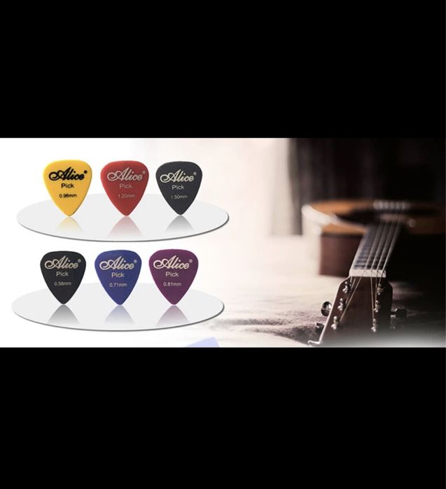 10 Palhetas de Guitarra Alice